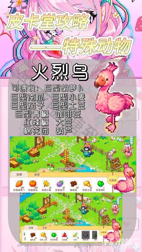 《皮卡堂之梦想起源》特殊动物可投喂食物一览