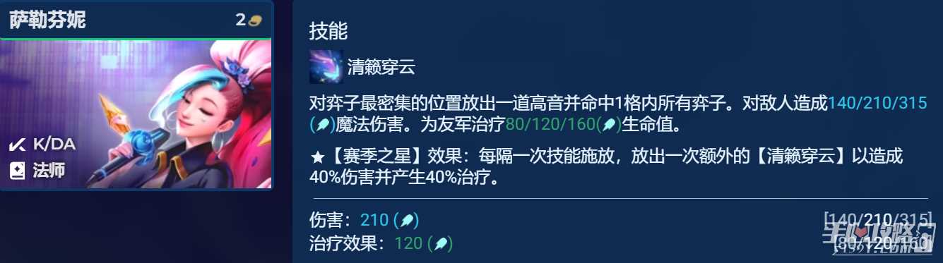 《金铲铲之战》S10萨勒芬妮主C阵容搭配方法