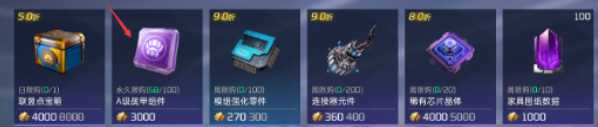 《星球重启》a级战甲组件购买指南