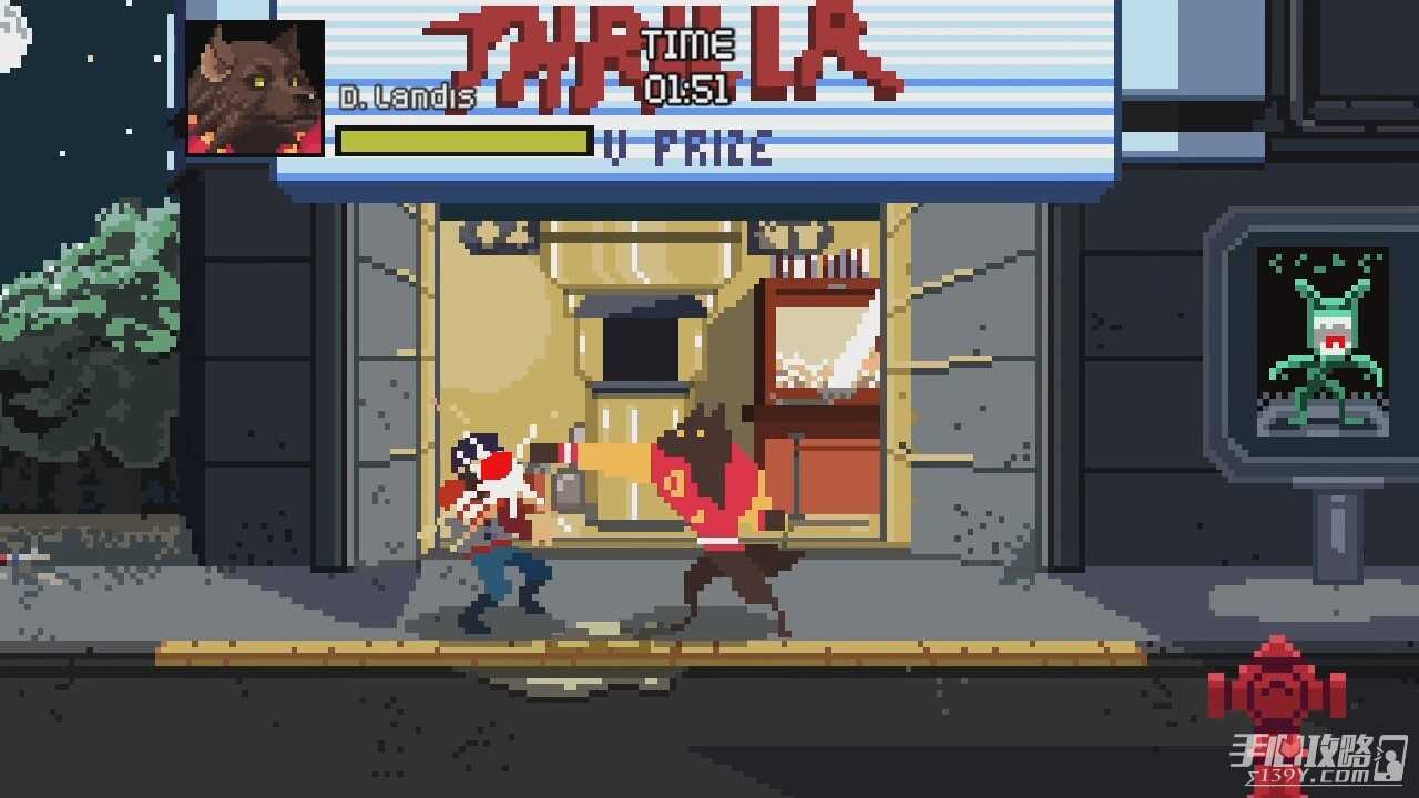 充满怀旧情怀的横版过关游戏《美国狼人在洛杉矶》上架steam