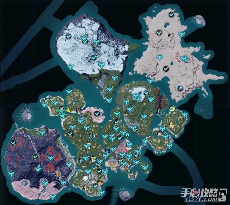 《幻兽帕鲁》全点位地图解锁攻略