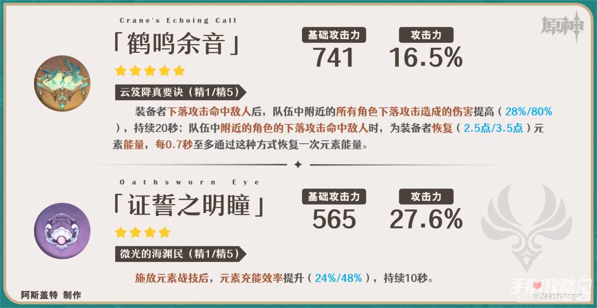 《原神》闲云武器怎么选择