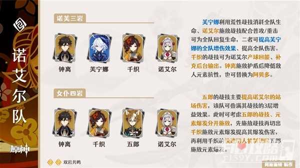 《原神》千织配队攻略