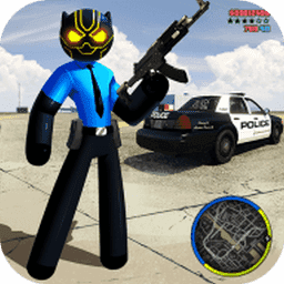 火柴人绳索英雄黑豹警官