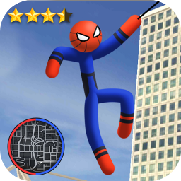 蜘蛛火柴人绳索英雄