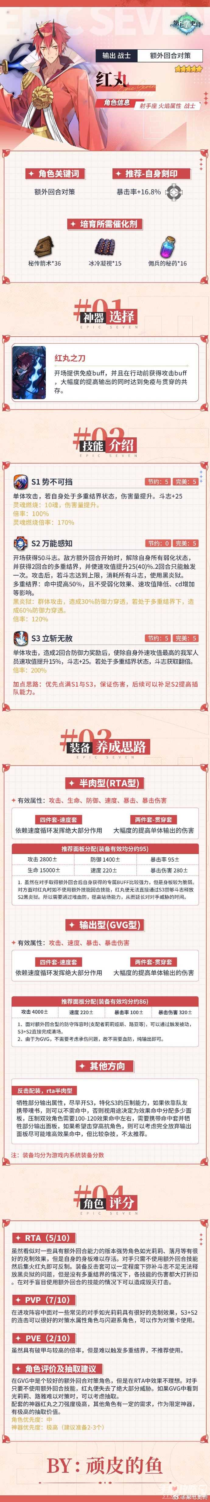 《第七史诗》5星火焰属性战士“红丸”解析攻略