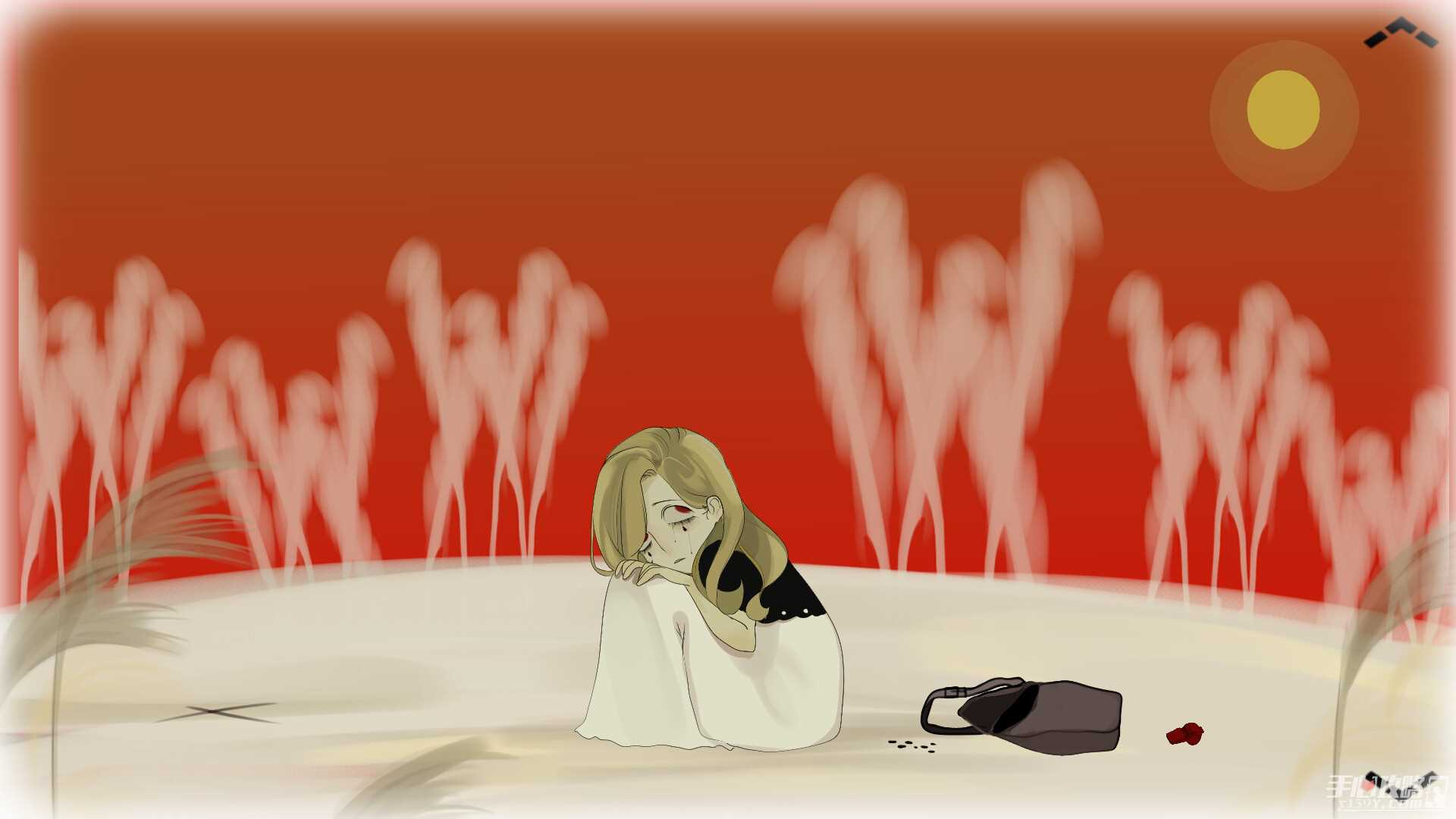 手绘风格以剧情驱动的点击式冒险解谜游戏《Love Alone Death》现已支持中文