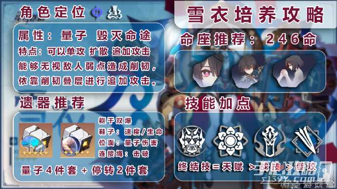 《崩坏星穹铁道》雪衣培养攻略