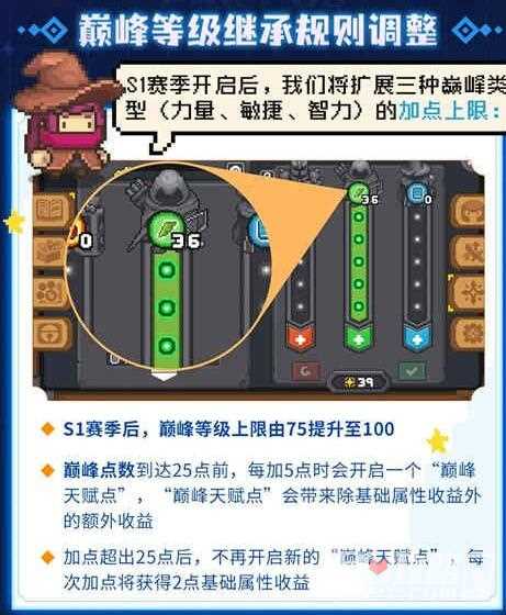 《元气骑士前传》s1赛季巅峰等级继承方法