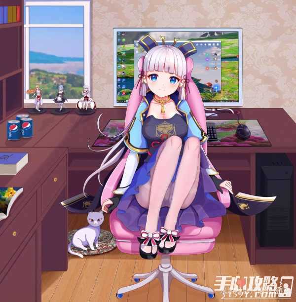《原神》神里绫华游戏人物宣传图