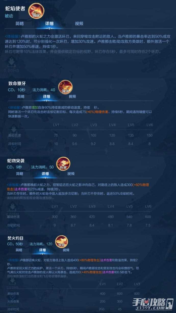 《王者荣耀》卢雅那技能效果介绍